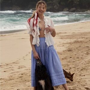 Doen Sebastiane maxi skirt in Deauville stripe